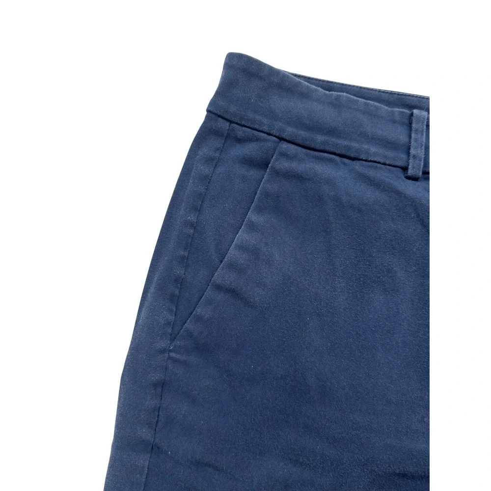 Lauren Ralph Lauren Navy Blue Chino Shorts Flat Front Size 16